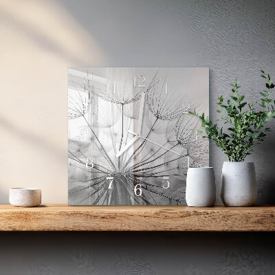 Square kitchen clock Dandelion