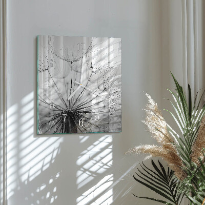 Square kitchen clock Dandelion