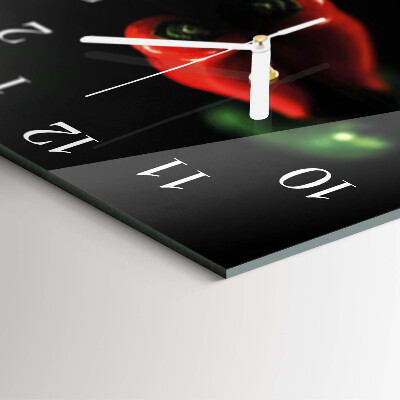 Square kitchen clock Pepper