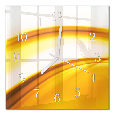 Square wall clock Abstract art