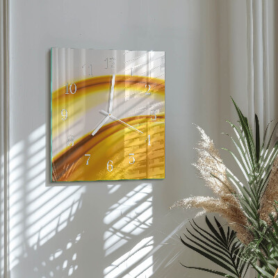 Square wall clock Abstract art