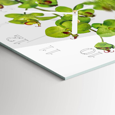 Square wall clock Orchid