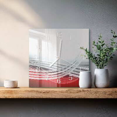 Square kitchen clock Abstraction