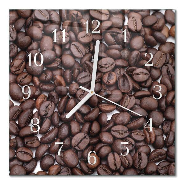 Square wall clock Coffee beans