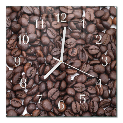 Square wall clock Coffee beans