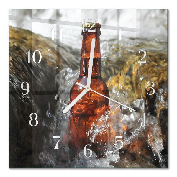 Square wall clock Beer