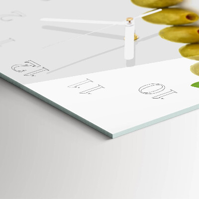Square kitchen clock Olives