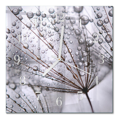 Square wall clock Dandelion