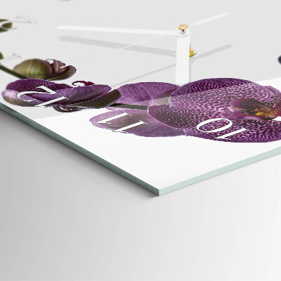 Square kitchen clock Orchid
