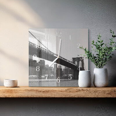 Square kitchen clock Bridge