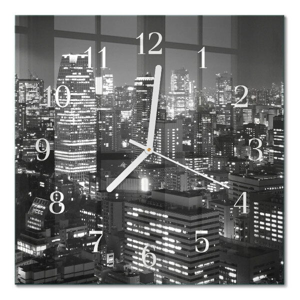 Square kitchen clock Horizon