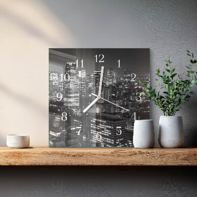 Square kitchen clock Horizon