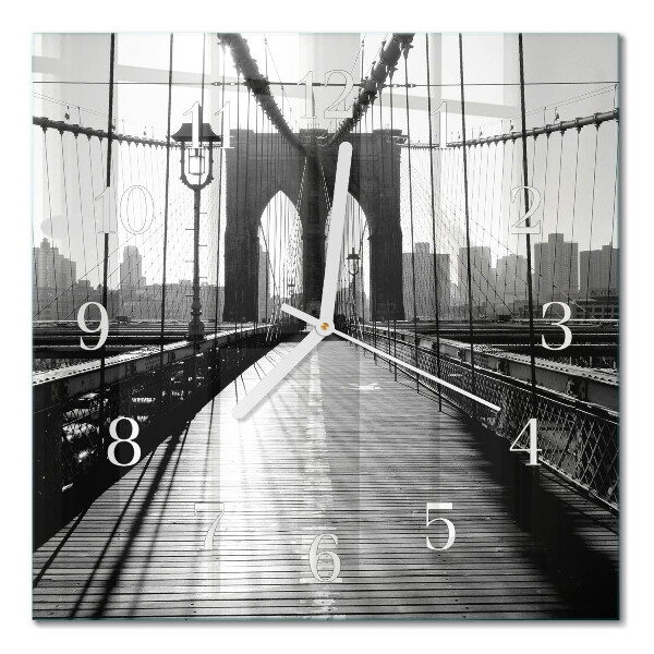 Square wall clock Bridge