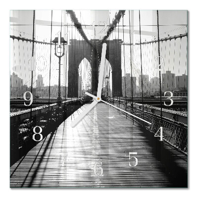 Square wall clock Bridge