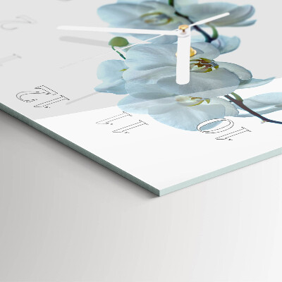 Square kitchen clock Orchid