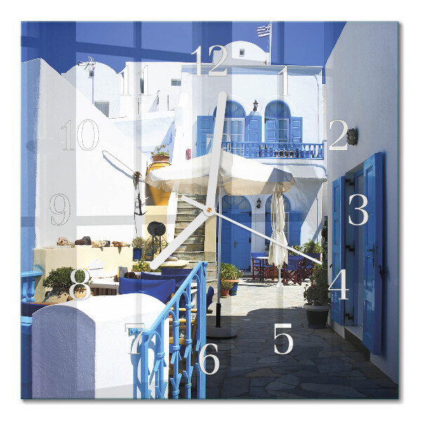 Square wall clock Greece