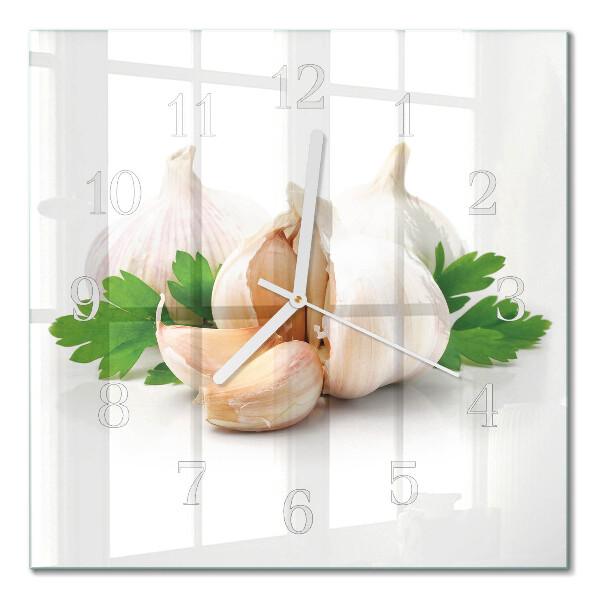 Square wall clock Garlic