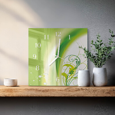 Square kitchen clock Model plant