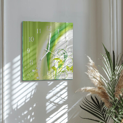 Square kitchen clock Model plant