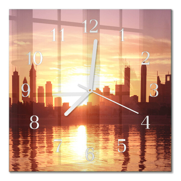 Square wall clock Horizon