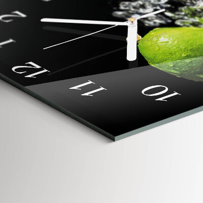 Square kitchen clock Calcium carbonate
