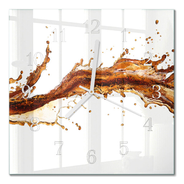 Square kitchen clock Water