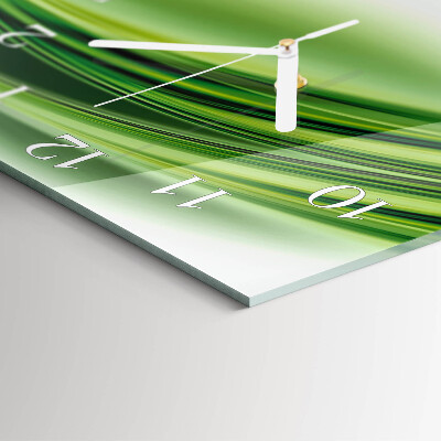 Square kitchen clock Abstract art