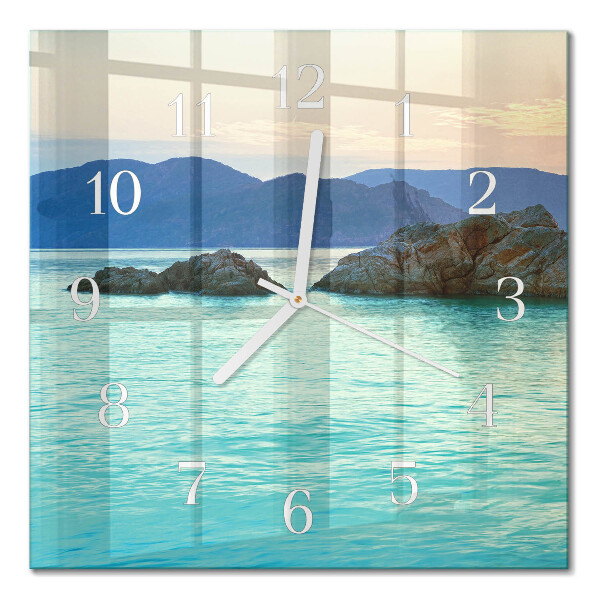 Square kitchen clock Sea island