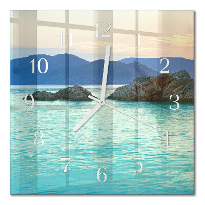 Square kitchen clock Sea island