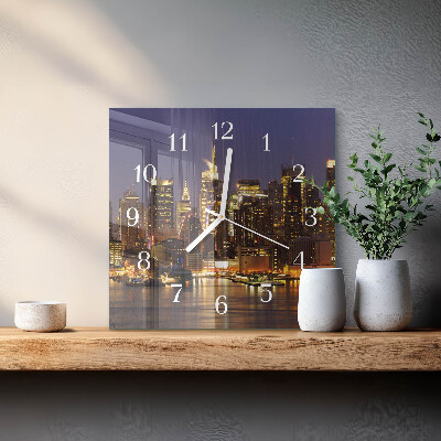 Square kitchen clock Horizon