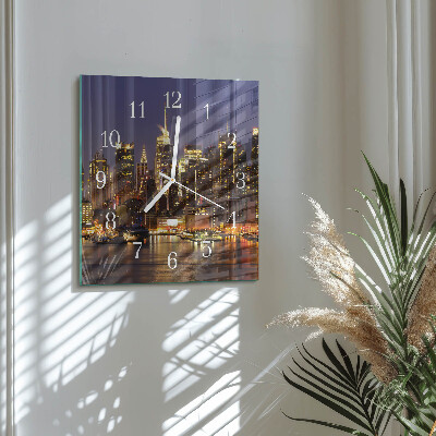 Square kitchen clock Horizon