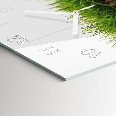 Square wall clock Grass