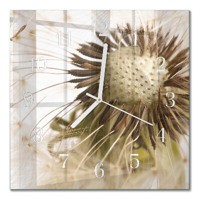 Square kitchen clock Dandelion