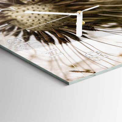 Square kitchen clock Dandelion