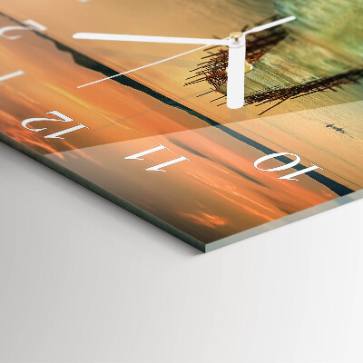 Glass clock square Network