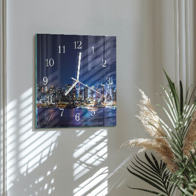 Square wall clock Horizon