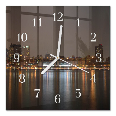 Square wall clock Horizon