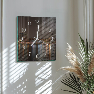 Square wall clock Horizon