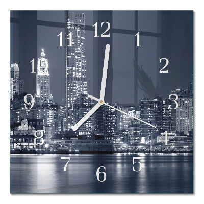 Square kitchen clock Horizon
