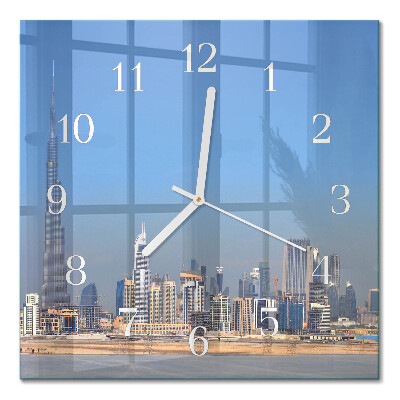 Glass clock square Dubai horizon