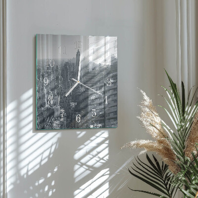 Square wall clock Horizon
