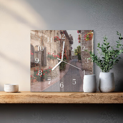 Glass wall clock square Avenue