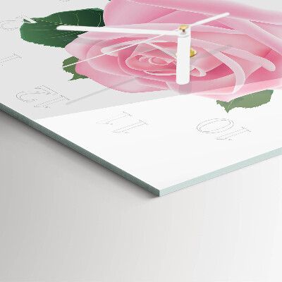 Square kitchen clock Rose