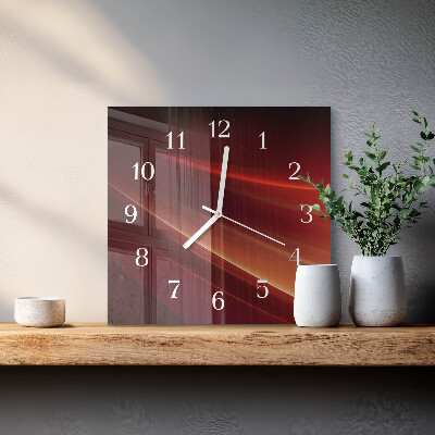 Glass clock square Abstraction