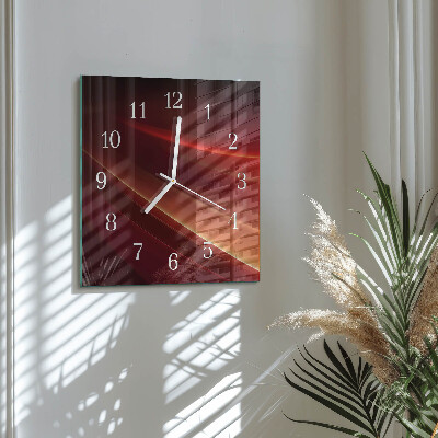 Glass clock square Abstraction