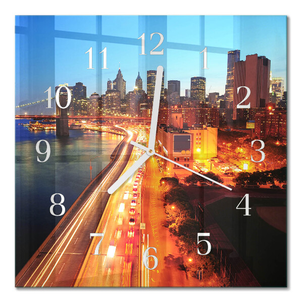 Square wall clock Horizon