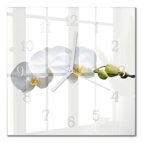 Square kitchen clock Orchid