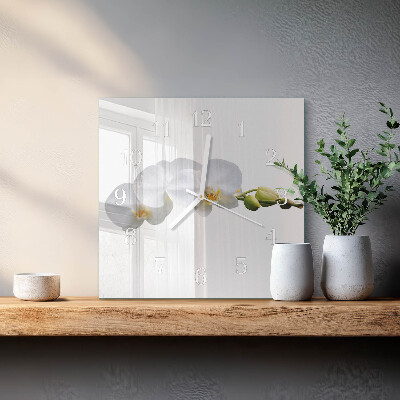 Square kitchen clock Orchid