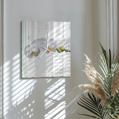 Square kitchen clock Orchid