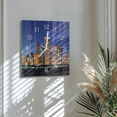 Square kitchen clock Horizon